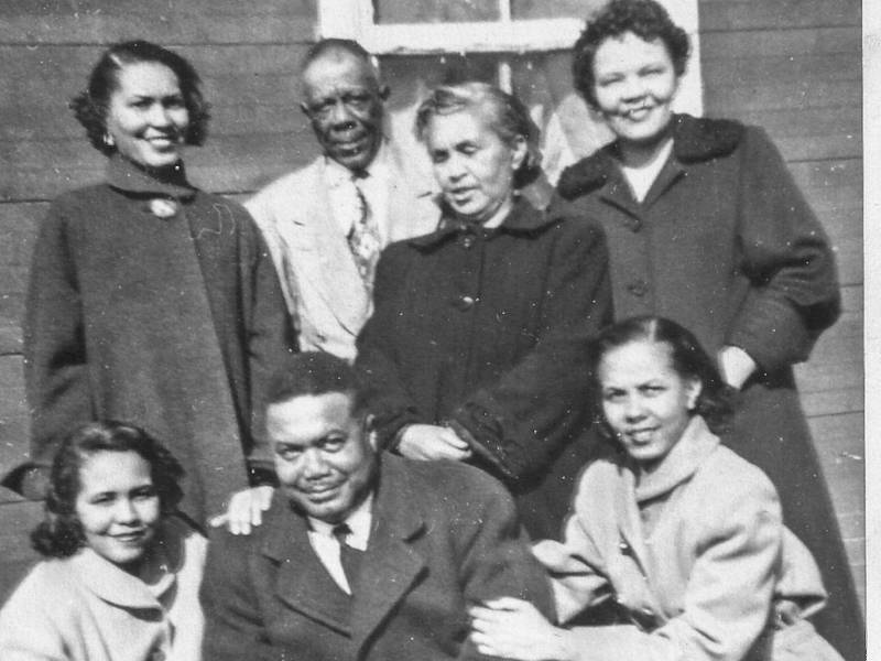 an old photo of the lomax family