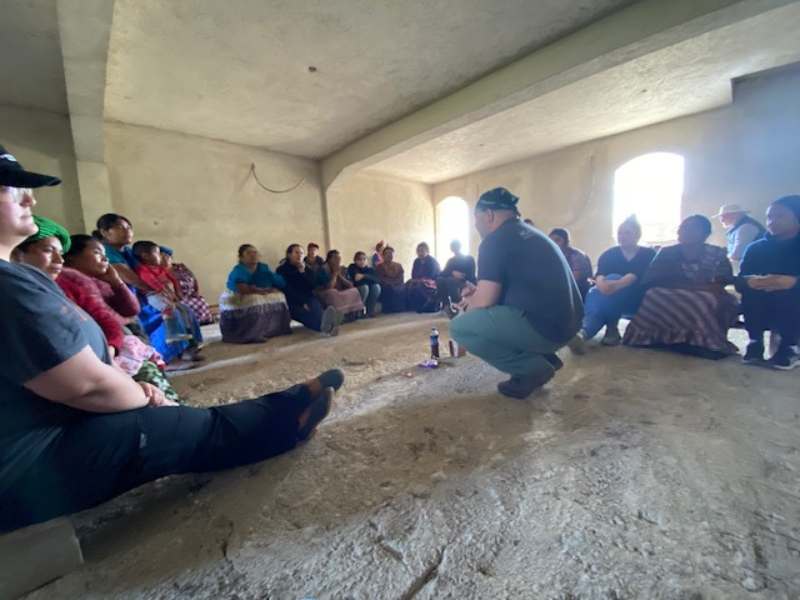 v.c.u. nursing students discuss topics with Indigenous communities